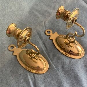 Vintage Baldwin 7441 Williamsburg Brass Candle Sconces